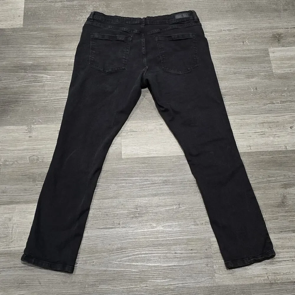 Kenneth Cole New York Black BCI Straight Leg Men's Denim Jeans 38